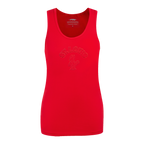 MLB ST. LOUIS CARDINALS TRIPLE TONAL CAMISOLE DOS NAGEUR À COUPE DÉCONTRACTÉE POUR FEMME (ROUGE)