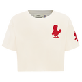 MLB ST. LOUIS CARDINALS TRIPLE TONAL SINGLE JERSEY BOXY WOMEN'S TEE (EGGSHELL)