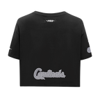 MLB ST. LOUIS CARDINALS REVERSE FRENCH TERRY HAUT EN JERSEY SIMPLE À COUPE CARRÉE POUR FEMME (NOIR)