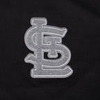 MLB ST. LOUIS CARDINALS REVERSE FRENCH TERRY HAUT EN JERSEY SIMPLE À COUPE CARRÉE POUR FEMME (NOIR)
