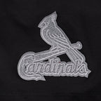MLB ST. LOUIS CARDINALS REVERSE FRENCH TERRY HAUT EN JERSEY SIMPLE À COUPE CARRÉE POUR FEMME (NOIR)