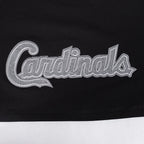MLB ST. LOUIS CARDINALS REVERSE FRENCH TERRY HAUT EN JERSEY SIMPLE À COUPE CARRÉE POUR FEMME (NOIR)
