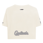 MLB ST. LOUIS CARDINALS REVERSE FRENCH TERRY HAUT EN JERSEY SIMPLE À COUPE CARRÉE POUR FEMME (COQUILLE D'ŒUF)