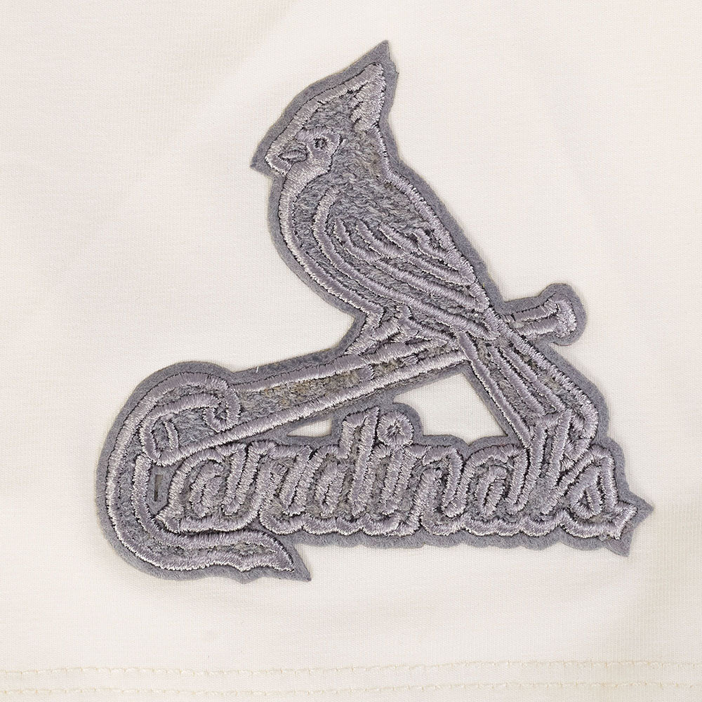 MLB ST. LOUIS CARDINALS REVERSE FRENCH TERRY HAUT EN JERSEY SIMPLE À COUPE CARRÉE POUR FEMME (COQUILLE D'ŒUF)