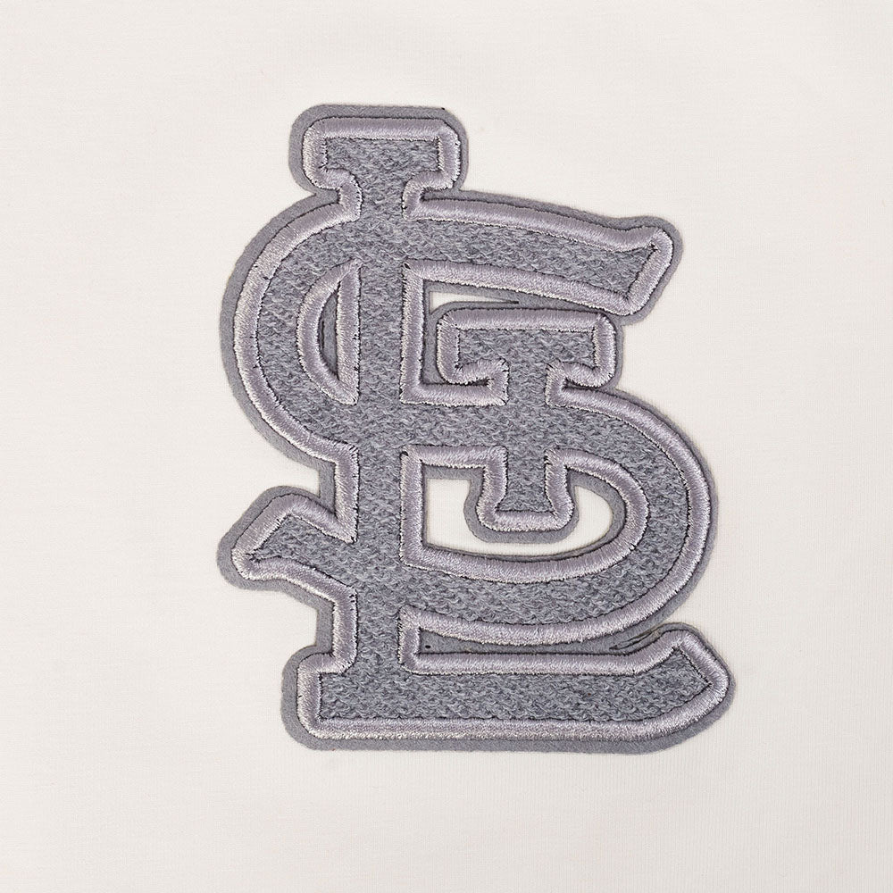 MLB ST. LOUIS CARDINALS REVERSE FRENCH TERRY HAUT EN JERSEY SIMPLE À COUPE CARRÉE POUR FEMME (COQUILLE D'ŒUF)