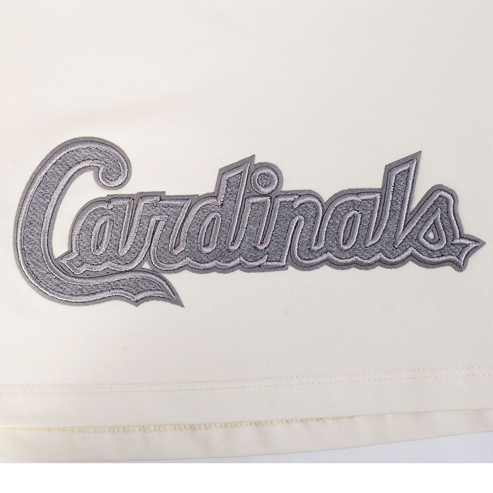 MLB ST. LOUIS CARDINALS REVERSE FRENCH TERRY HAUT EN JERSEY SIMPLE À COUPE CARRÉE POUR FEMME (COQUILLE D'ŒUF)