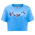 MLB ST. LOUIS CARDINALS RETRO ELEVATION HAUT EN JERSEY SIMPLE À COUPE CARRÉE POUR FEMME (BLEU UNIVERSITÉ)