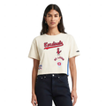 MLB ST. LOUIS CARDINALS RETRO CLASSIC HAUT EN JERSEY SIMPLE À COUPE CARRÉE POUR FEMME (COQUILLE D'ŒUF)