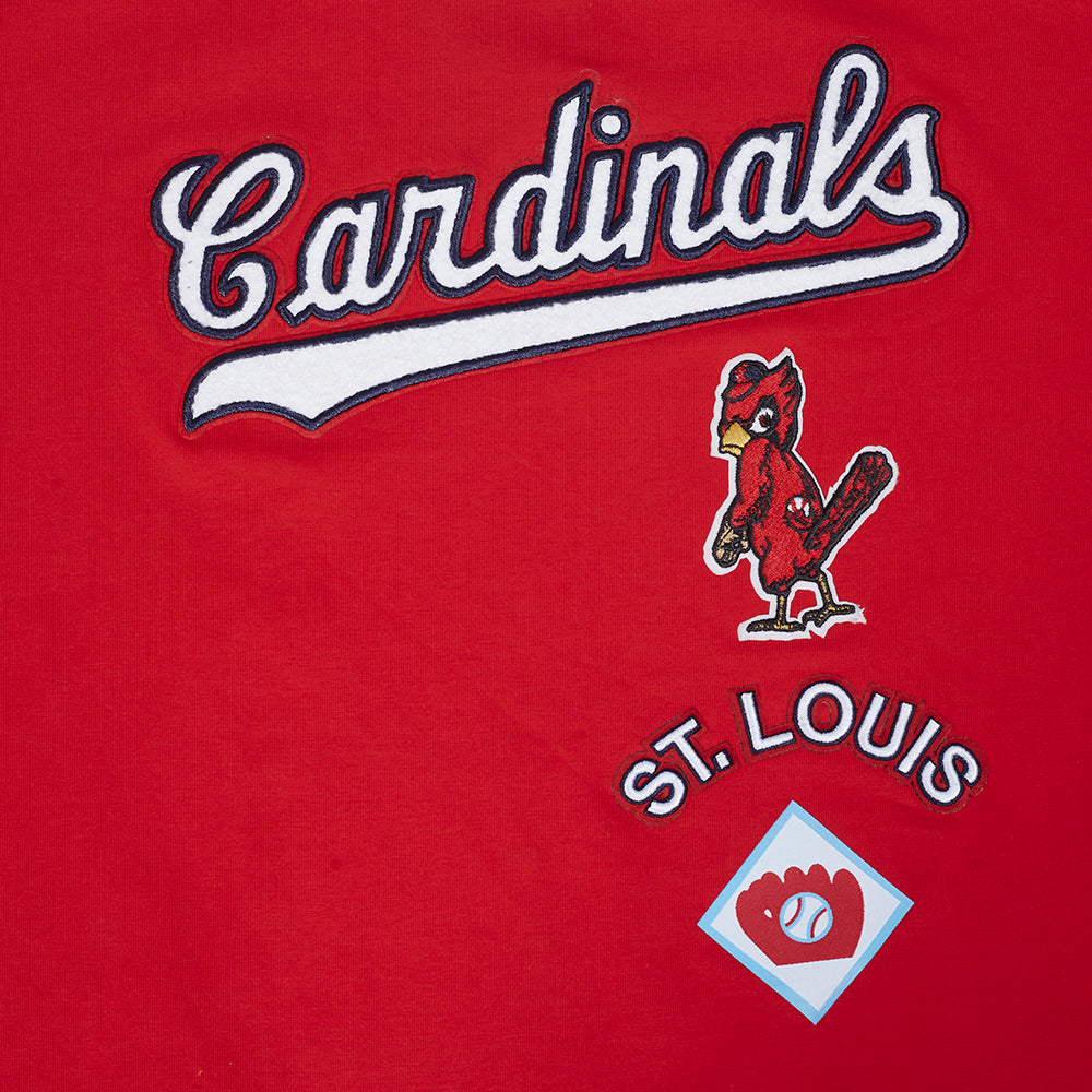 MLB ST. LOUIS CARDINALS  RETRO CLASSIC WOMEN'S SJ BOXY TOP (RED)