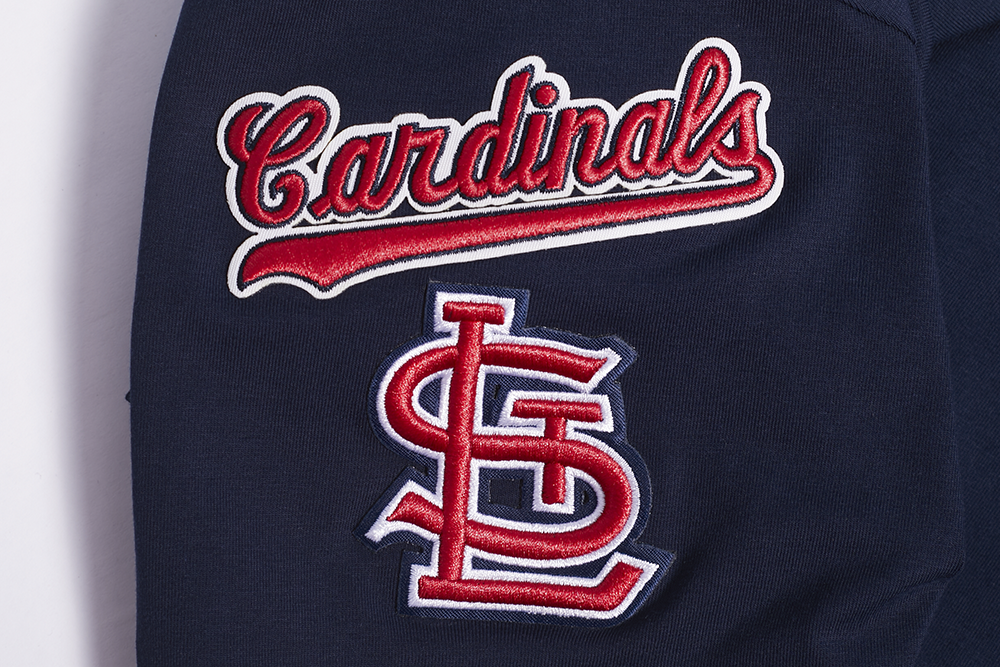 MLB ST. LOUIS CARDINALS HAUT MASHUP À COUPE CARRÉE POUR FEMME (MARINE MINUIT)