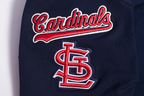 MLB ST. LOUIS CARDINALS HAUT MASHUP À COUPE CARRÉE POUR FEMME (MARINE MINUIT)