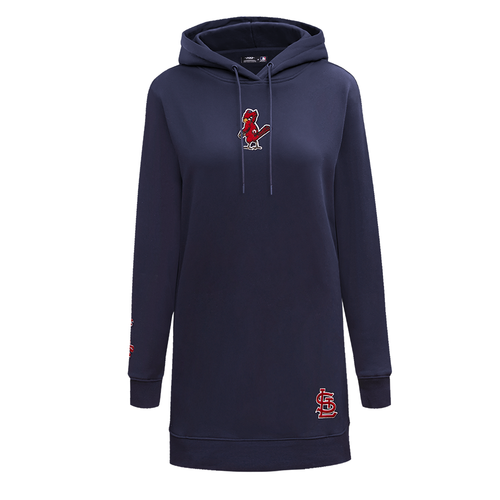MLB ST. LOUIS CARDINALS CLASSIC ROBE À CAPUCHON POUR FEMME (MARINE MINUIT)