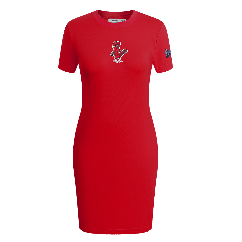 MLB ST. LOUIS CARDINALS CLASSIC WOMEN'S BODYCON DRESS (RED)
