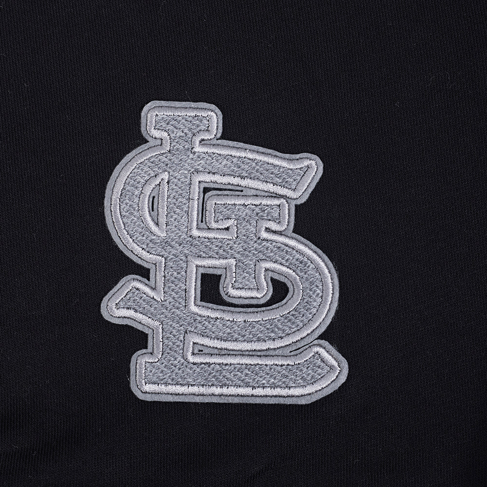 MLB ST. LOUIS CARDINALS REVERSE FRENCH TERRY CHANDAIL À COL ROND EN MOLLETON POUR FEMME (NOIR)