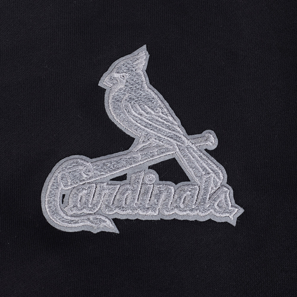 MLB ST. LOUIS CARDINALS REVERSE FRENCH TERRY CHANDAIL À COL ROND EN MOLLETON POUR FEMME (NOIR)