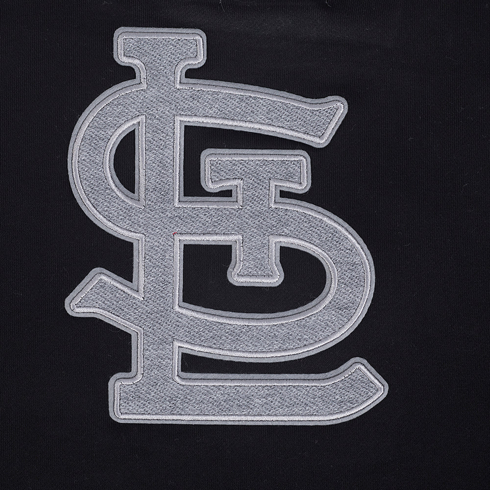 MLB ST. LOUIS CARDINALS REVERSE FRENCH TERRY CHANDAIL À COL ROND EN MOLLETON POUR FEMME (NOIR)