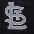 MLB ST. LOUIS CARDINALS REVERSE FRENCH TERRY CHANDAIL À COL ROND EN MOLLETON POUR FEMME (NOIR)
