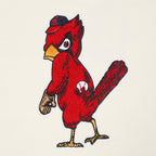 MLB ST. LOUIS CARDINALS RETRO CLASSICS CHANDAIL À CAPUCHON COURT POUR FEMME (COQUILLE D'ŒUF/BLEU UNIVERSITÉ)