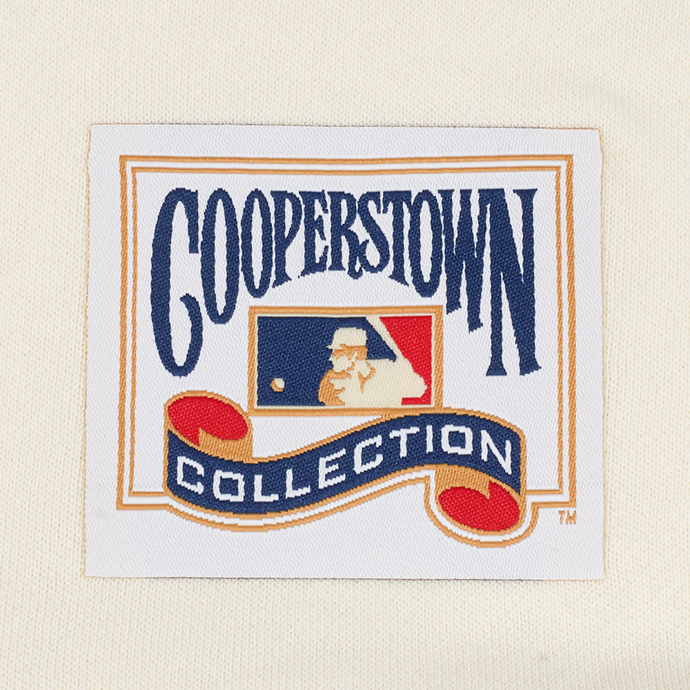 MLB ST. LOUIS CARDINALS RETRO CLASSICS CHANDAIL À CAPUCHON COURT POUR FEMME (COQUILLE D'ŒUF/BLEU UNIVERSITÉ)