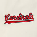 MLB ST. LOUIS CARDINALS RETRO CLASSICS CHANDAIL À CAPUCHON COURT POUR FEMME (COQUILLE D'ŒUF/BLEU UNIVERSITÉ)