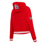 MLB ST. LOUIS CARDINALS RETRO CLASSICS CHANDAIL À CAPUCHON COURT POUR FEMME (ROUGE)