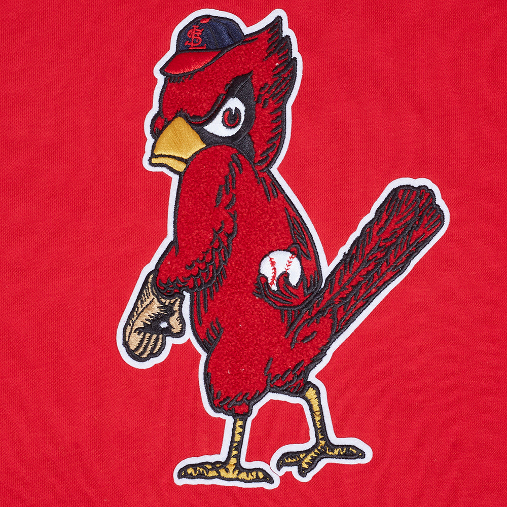 MLB ST. LOUIS CARDINALS RETRO CLASSICS CHANDAIL À CAPUCHON COURT POUR FEMME (ROUGE)