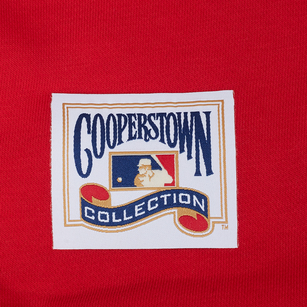 MLB ST. LOUIS CARDINALS RETRO CLASSICS CHANDAIL À CAPUCHON COURT POUR FEMME (ROUGE)