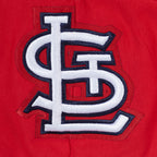 MLB ST. LOUIS CARDINALS RETRO CLASSICS CHANDAIL À CAPUCHON COURT POUR FEMME (ROUGE)