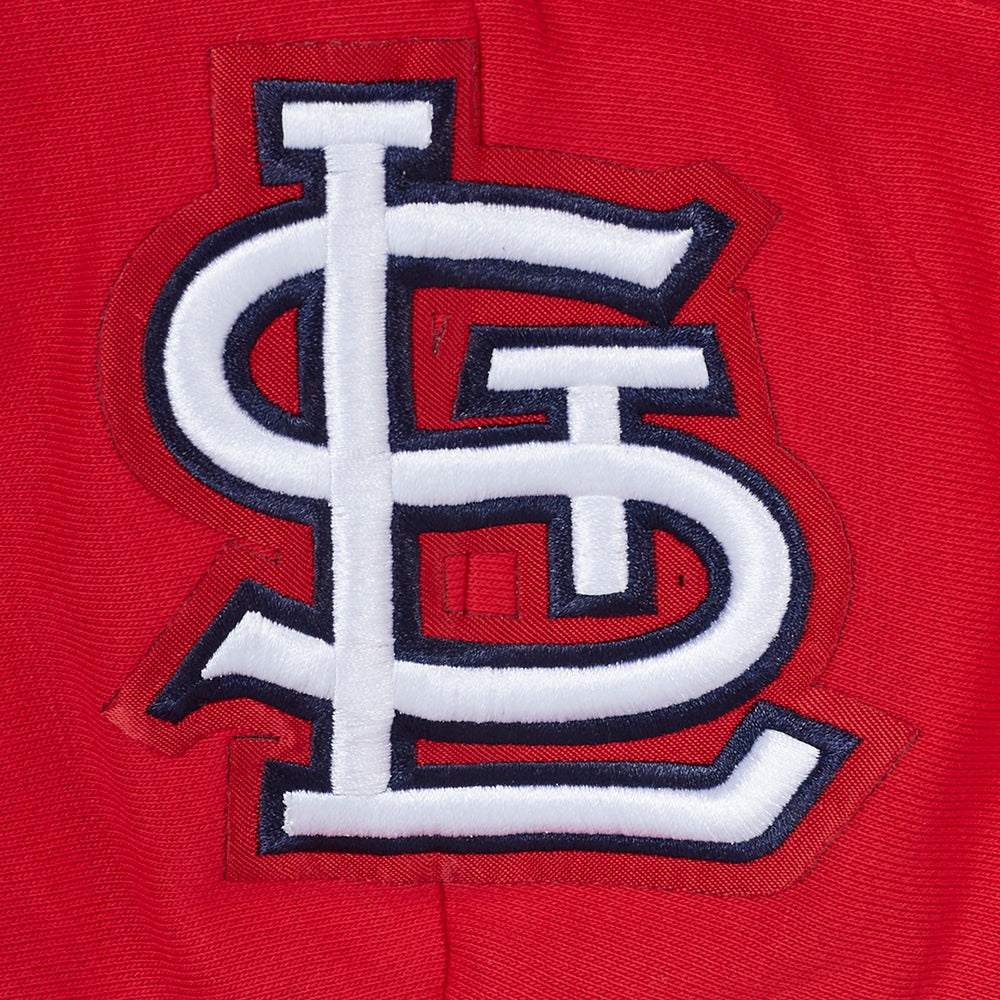 MLB ST. LOUIS CARDINALS RETRO CLASSICS CHANDAIL À CAPUCHON COURT POUR FEMME (ROUGE)
