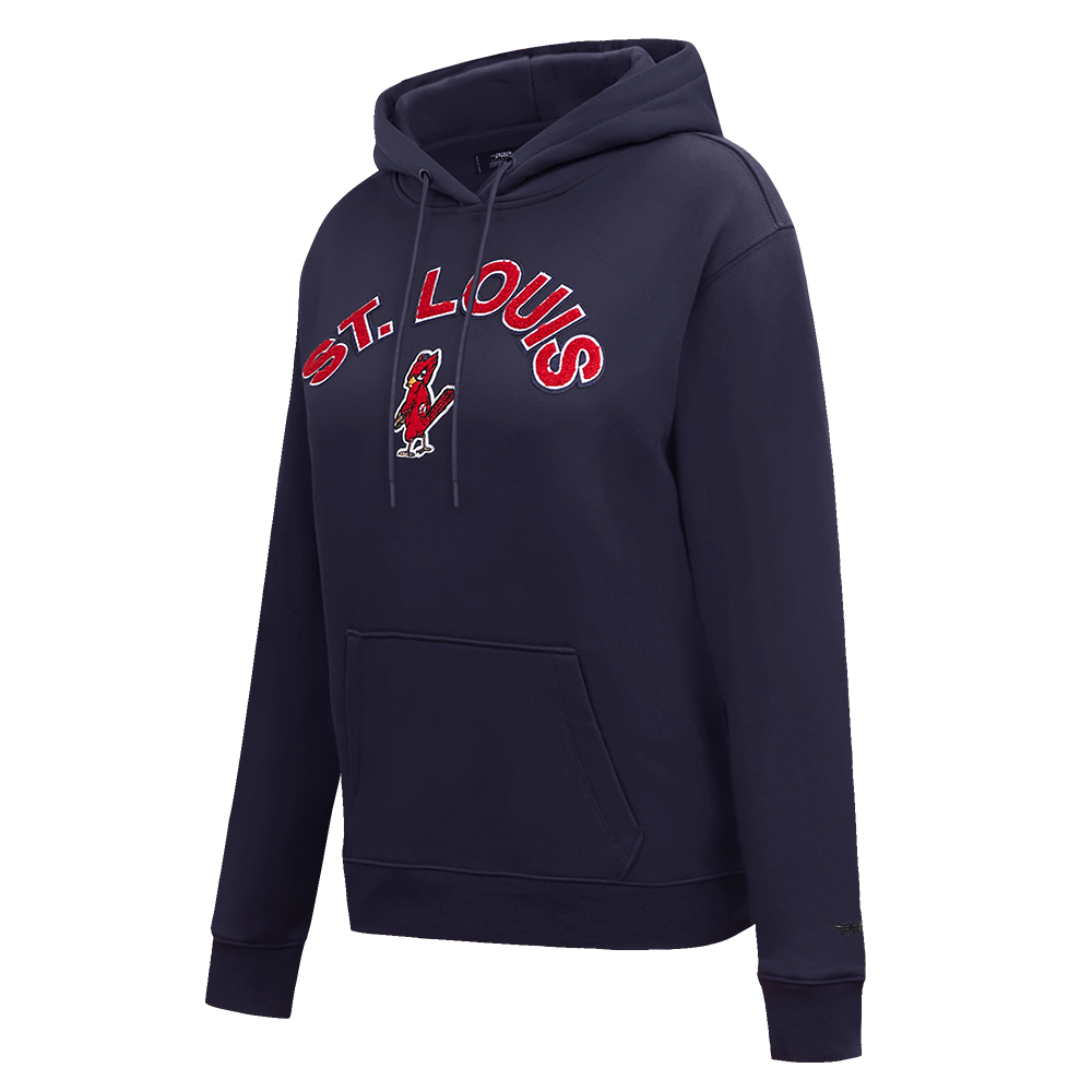 MLB ST. LOUIS CARDINALS CLASSIC WOMEN'S PULLOVER HOODIE (MIDNIGHT NAVY)