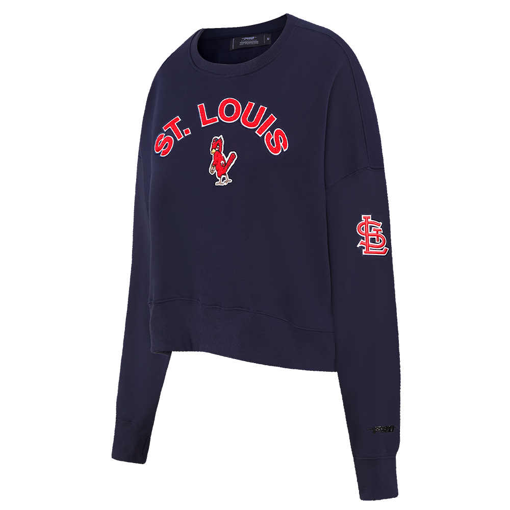 MLB ST. LOUIS CARDINALS CLASSIC WOMEN'S CREWNECK (MIDNIGHT NAVY)