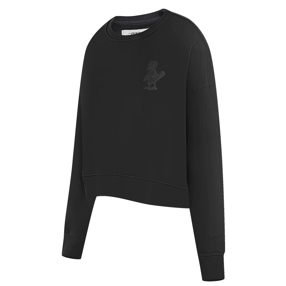 MLB ST. LOUIS CARDINALS NEUTRAL WOMEN'S CREWNECK (BLACK)