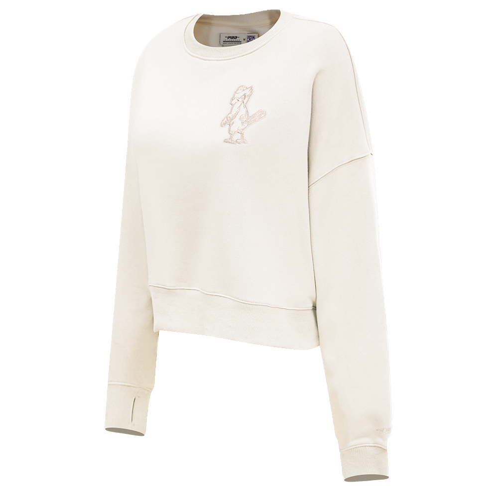 MLB ST. LOUIS CARDINALS NEUTRAL WOMEN'S CREWNECK (EGGSHELL)