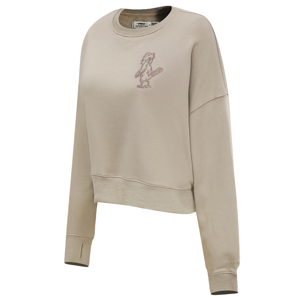 MLB ST. LOUIS CARDINALS NEUTRAL WOMEN'S CREWNECK (TAUPE)