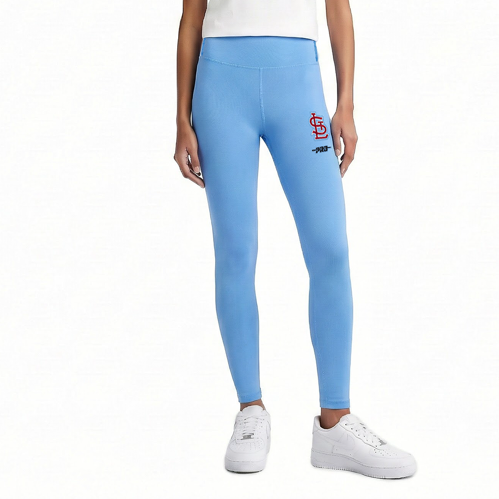 MLB ST. LOUIS CARDINALS  RETRO CLASSIC WOMEN'S HW JERSEY LEGGING (UNIVERSITY BLUE)