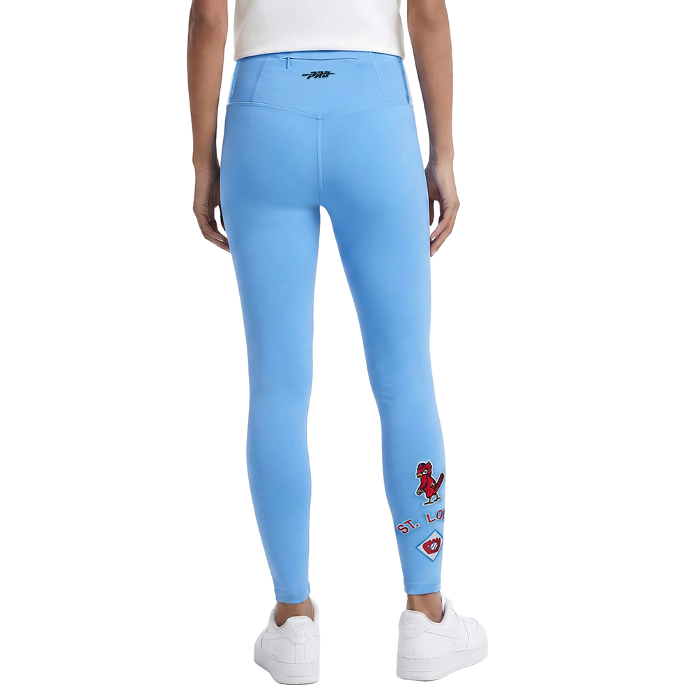 MLB ST. LOUIS CARDINALS  RETRO CLASSIC WOMEN'S HW JERSEY LEGGING (UNIVERSITY BLUE)