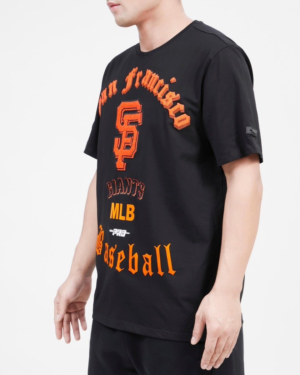 MLB SAN FRANCISCO GIANTS OLD ENGLISH MEN'S TOP (BLACK)