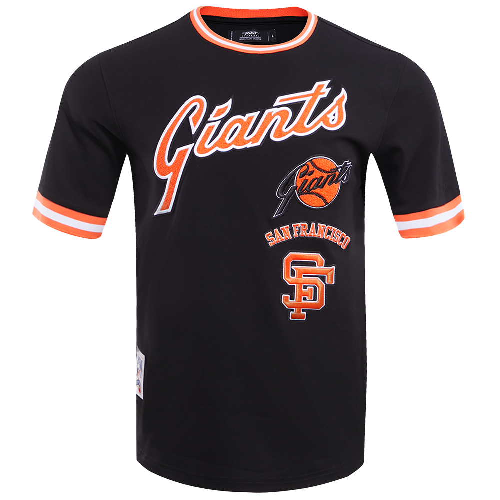 MLB SAN FRANCISCO GIANTS RETRO CLASSIC HAUT POUR HOMME (NOIR/ORANGE)