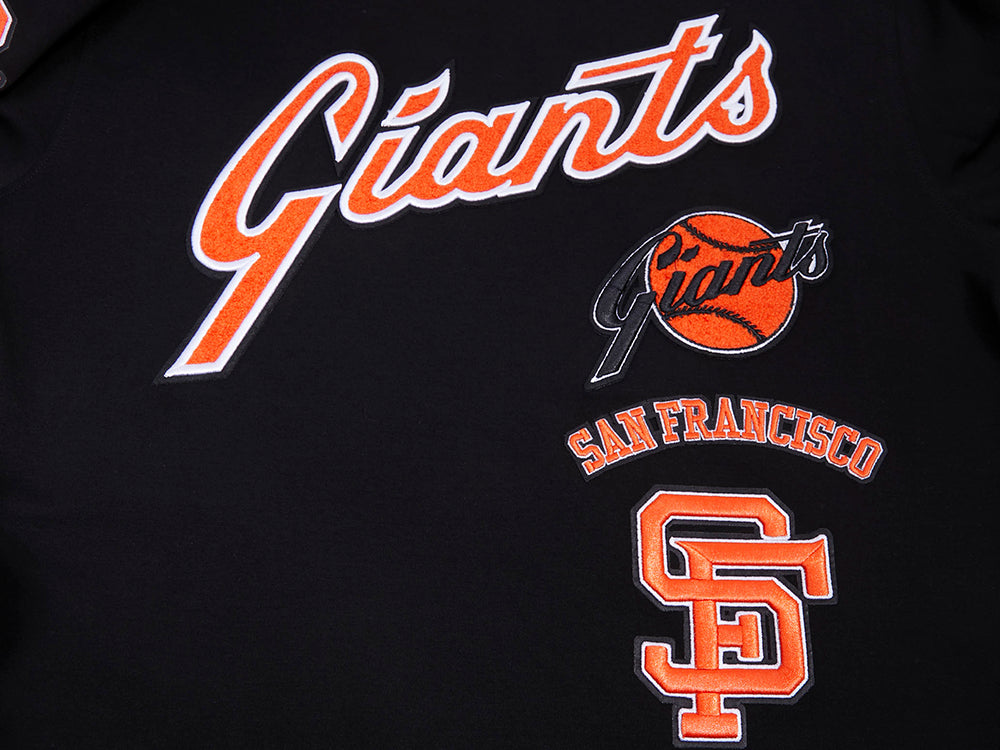 MLB SAN FRANCISCO GIANTS RETRO CLASSIC HAUT POUR HOMME (NOIR/ORANGE)