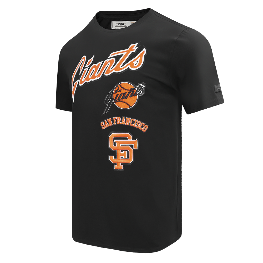 MLB SAN FRANCISCO GIANTS RETRO CLASSIC MEN'S STRIPED TOP (BLACK/ORANGE)