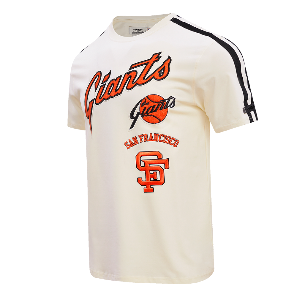 MLB SAN FRANCISCO GIANTS RETRO CLASSIC MEN'S STRIPED TOP (EGGSHELL/ BLACK)