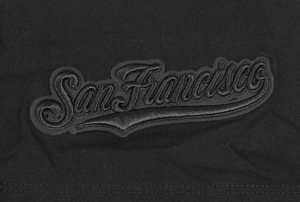 MLB SAN FRANCISCO GIANTS NEUTRAL MEN'S  CJ DROP SHOULDER TOP (BLACK)