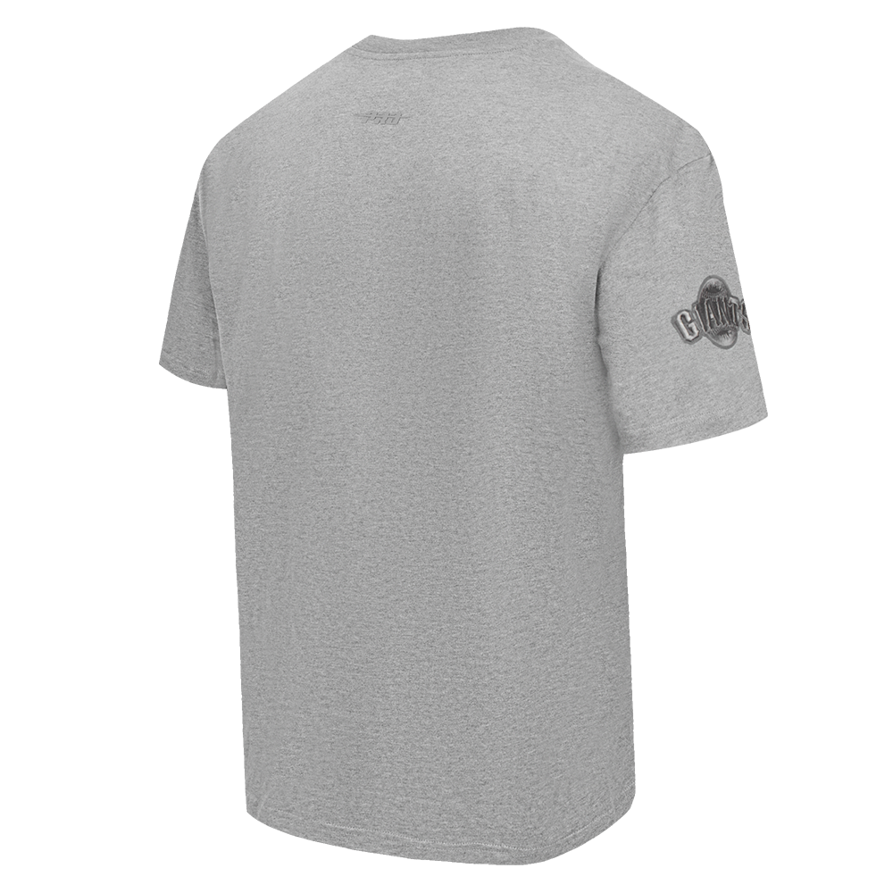 MLB SAN FRANCISCO GIANTS NEUTRAL HAUT EN JERSEY DE COTON À ÉPAULES TOMBANTES POUR HOMME (GRIS CHINÉ FONCÉ)