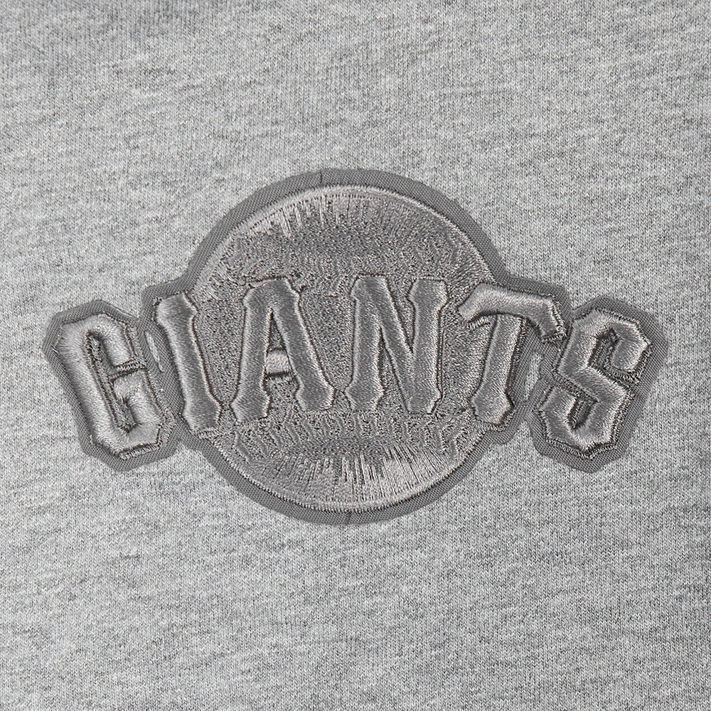 MLB SAN FRANCISCO GIANTS NEUTRAL HAUT EN JERSEY DE COTON À ÉPAULES TOMBANTES POUR HOMME (GRIS CHINÉ FONCÉ)