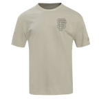 MLB SAN FRANCISCO GIANTS NEUTRAL HAUT EN JERSEY DE COTON À ÉPAULES TOMBANTES POUR HOMME (TAUPE)