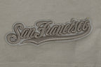 MLB SAN FRANCISCO GIANTS NEUTRAL HAUT EN JERSEY DE COTON À ÉPAULES TOMBANTES POUR HOMME (TAUPE)
