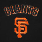 MLB SAN FRANCISCO GIANTS WINGSPAN HAUT À MANCHES LONGUES ET À ÉPAULES TOMBANTES V2 POUR HOMME (NOIR)