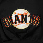 MLB SAN FRANCISCO GIANTS WINGSPAN HAUT À MANCHES LONGUES ET À ÉPAULES TOMBANTES V2 POUR HOMME (NOIR)
