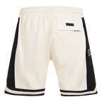 MLB SAN FRANCISCO GIANTS SCRIPT TAIL SHORT EN MAILLE DOUBLE 2.0 POUR HOMME (COQUILLE D'ŒUF/NOIR)