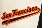 MLB SAN FRANCISCO GIANTS SCRIPT TAIL SHORT EN MAILLE DOUBLE 2.0 POUR HOMME (COQUILLE D'ŒUF/NOIR)
